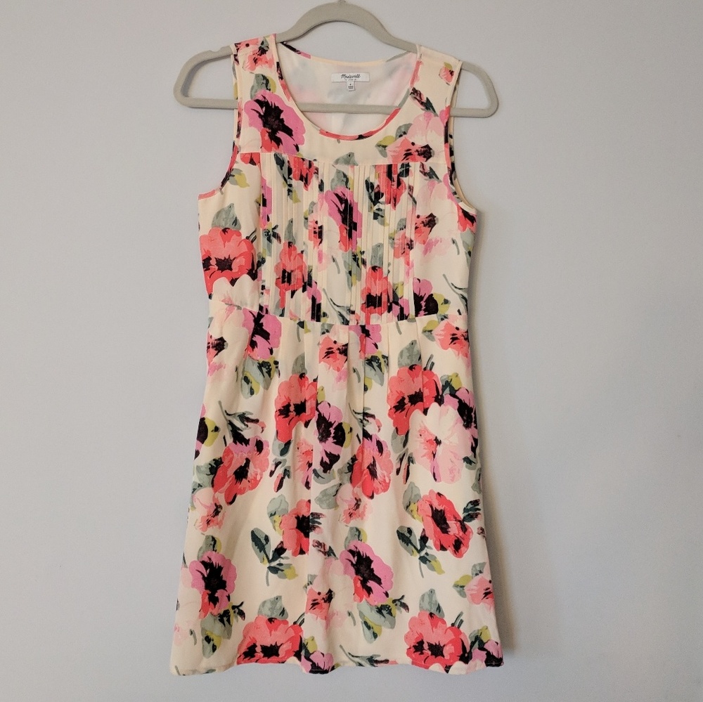 Madewell Silk Floral Dress Size 4